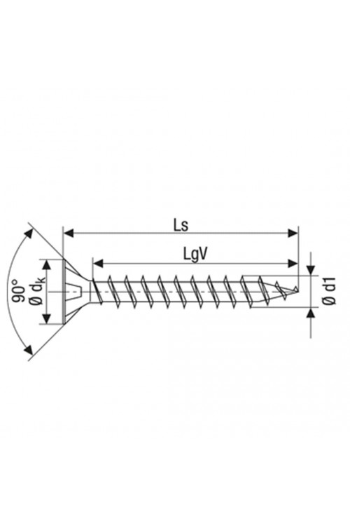 Spax Sunta Vidası, Evrensel Vida,  5 x 40 mm, 500 Adet, Tam Dişli, Havşa Başlı, T-STAR plus T20, 4KESİCİ UÇlu, WIROX Kaplama